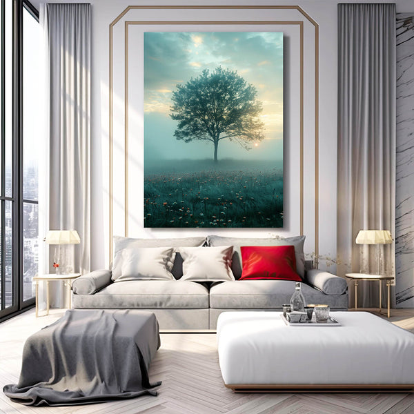 Tableau Arbre Aube Mystique | TableauDecoModerne®