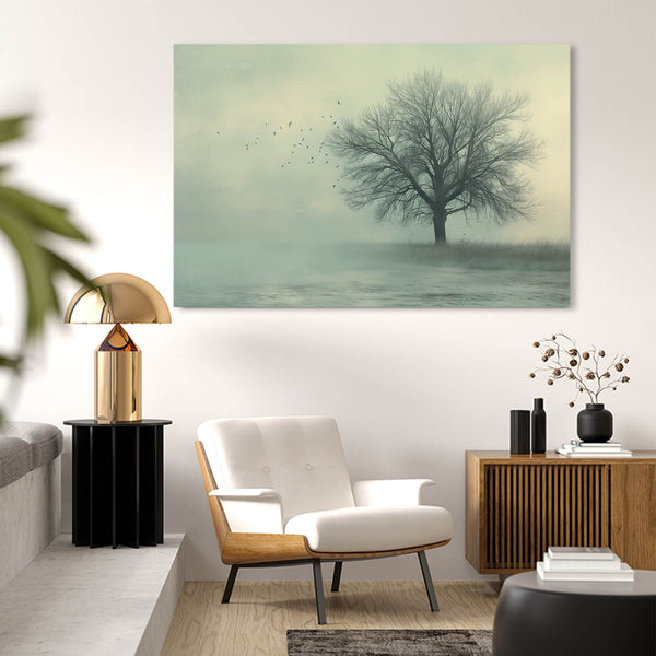 Tableau Arbre Brume Envoûtante | TableauDecoModerne®