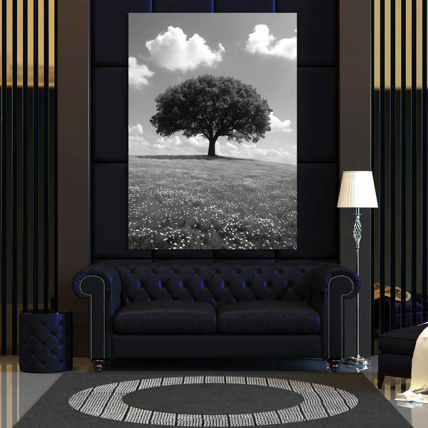 Tableau Arbre Champ Serein | TableauDecoModerne®