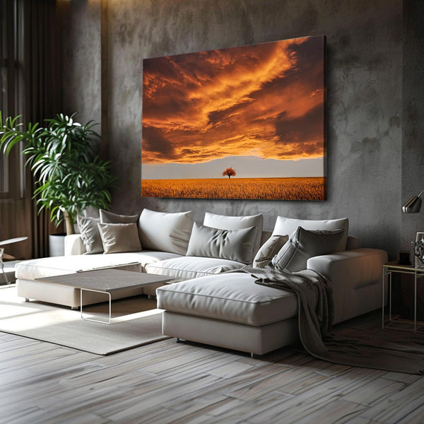 Tableau Arbre Coucher de Soleil | TableauDecoModerne®