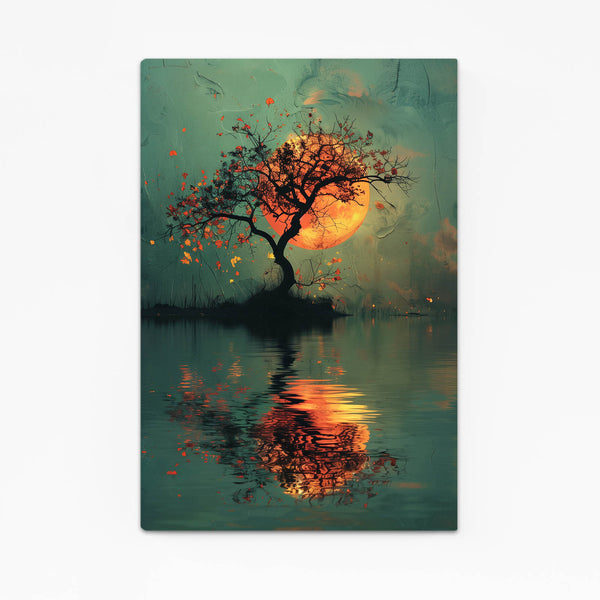 Tableau Arbre Lune Incandescente | TableauDecoModerne®