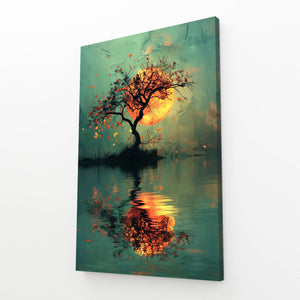 Tableau Arbre Lune Incandescente | TableauDecoModerne®