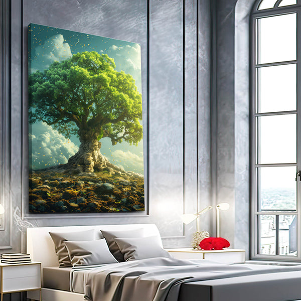 Tableau Arbre Majestueux Verdoyant | TableauDecoModerne®