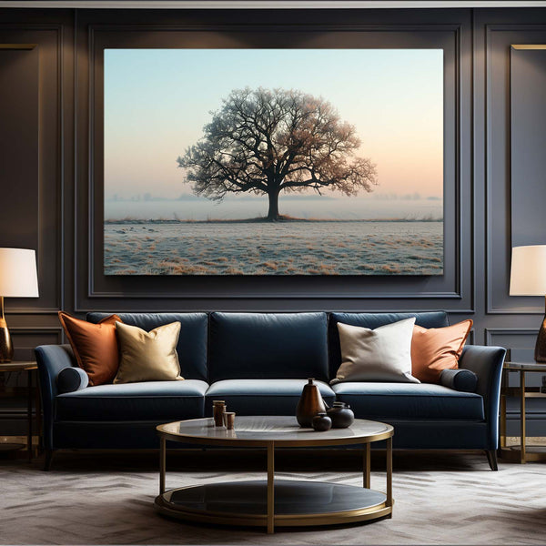 Tableau Arbre Matin Givré | TableauDecoModerne®