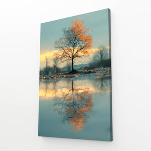 Tableau Arbre Reflet Automnal | TableauDecoModerne®