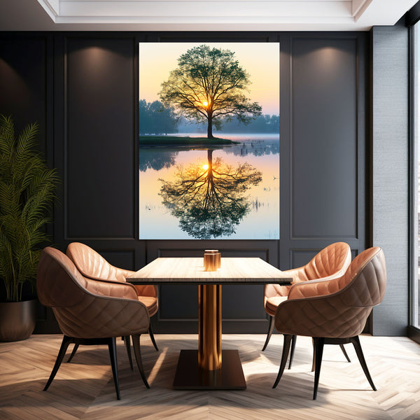 Tableau Arbre Reflet du Matin | TableauDecoModerne®