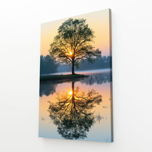 Tableau Arbre Reflet du Matin | TableauDecoModerne®