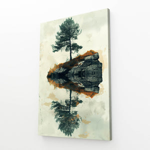 Tableau Arbre Reflet Rocailleux | TableauDecoModerne®