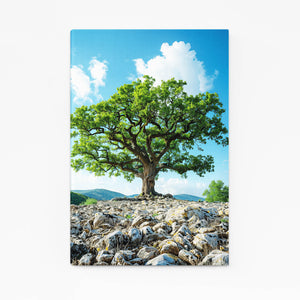 Tableau Arbre Rocheux Verdoyant | TableauDecoModerne®