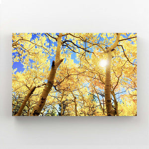 Tableau Arbre Soleil Doré | TableauDecoModerne®