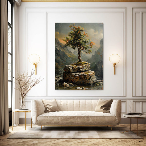 Tableau Arbre Sommet Rocailleux | TableauDecoModerne®