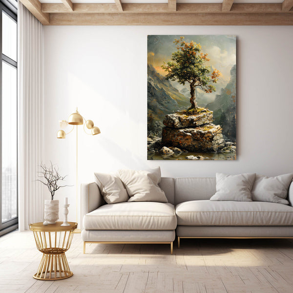 Tableau Arbre Sommet Rocailleux | TableauDecoModerne®