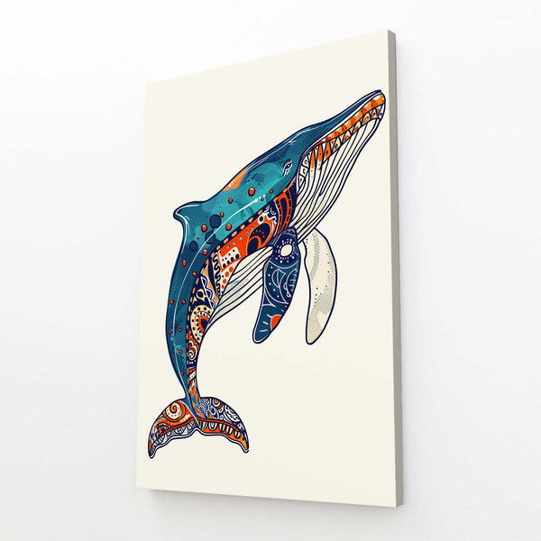 Tableau Baleine Bohème | TableauDecoModerne®