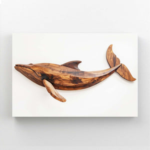 Tableau Baleine Bois Sculpté | TableauDecoModerne®