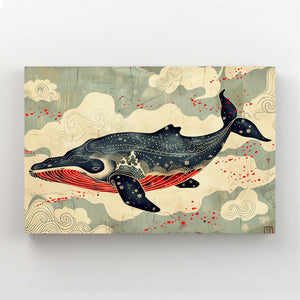 Tableau Baleine Céleste Japonaise | TableauDecoModerne®