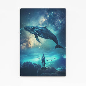 Tableau Baleine Cosmique | TableauDecoModerne®