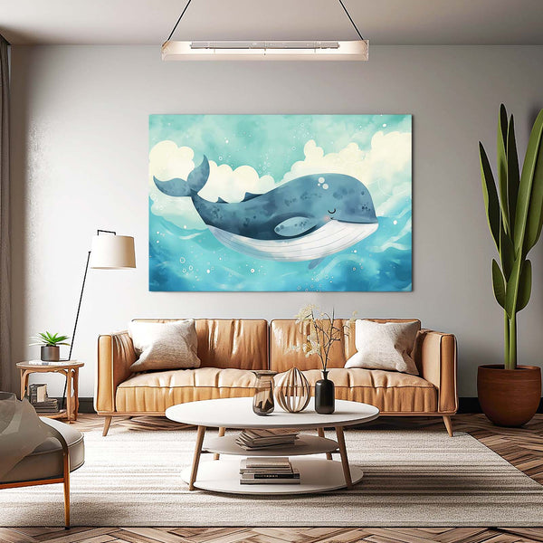 Tableau Baleine Douceur Marine | TableauDecoModerne®