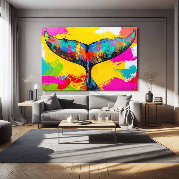 Tableau Baleine Explosion de Couleurs | TableauDecoModerne®