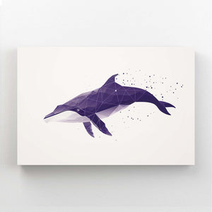 Tableau Baleine Géométrique | TableauDecoModerne®