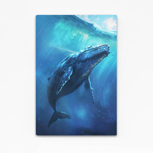 Tableau Baleine Profondeur Marine | TableauDecoModerne®