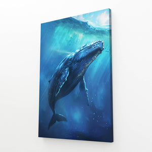 Tableau Baleine Profondeur Marine | TableauDecoModerne®