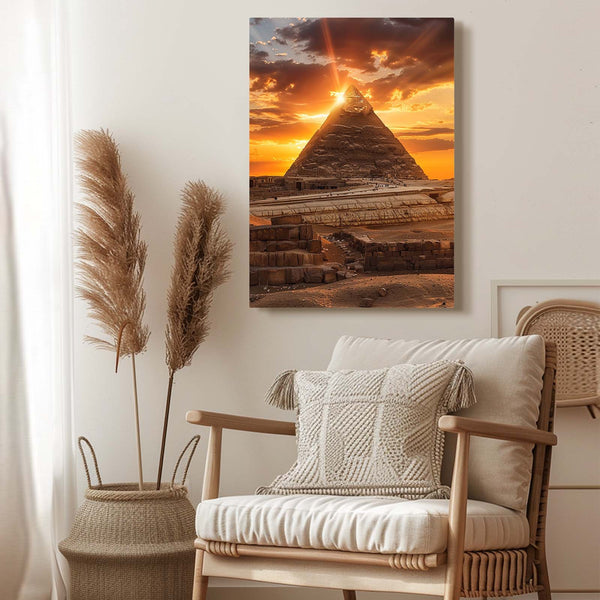 Tableau Coucher de Soleil Pyramide | TableauDecoModerne®