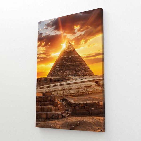 Tableau Coucher de Soleil Pyramide | TableauDecoModerne®