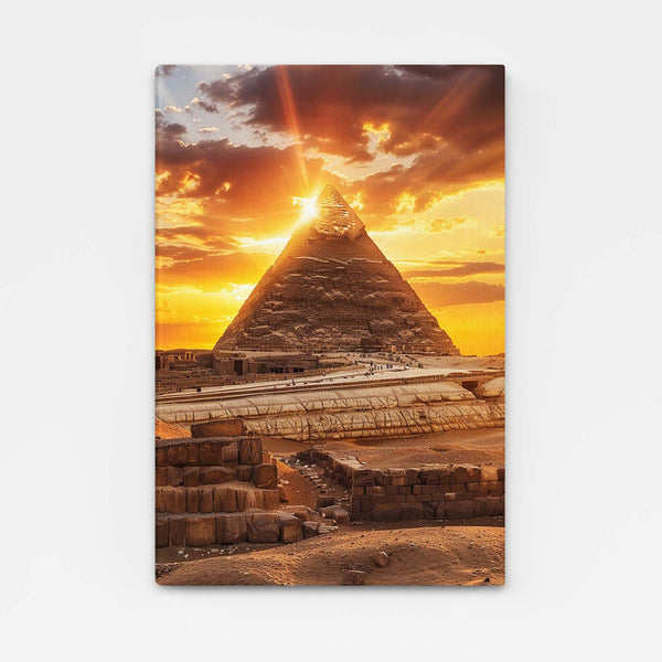 Tableau Coucher de Soleil Pyramide | TableauDecoModerne®