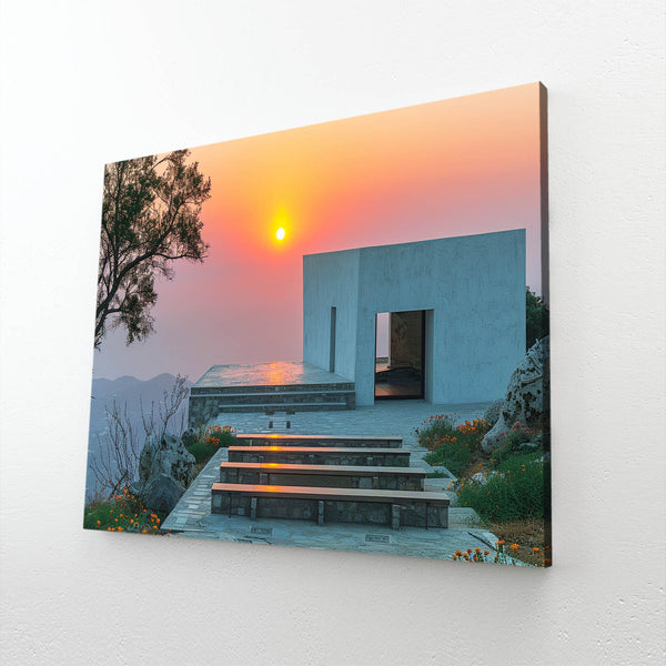 Tableau Coucher de Soleil Terrasse | TableauDecoModerne®