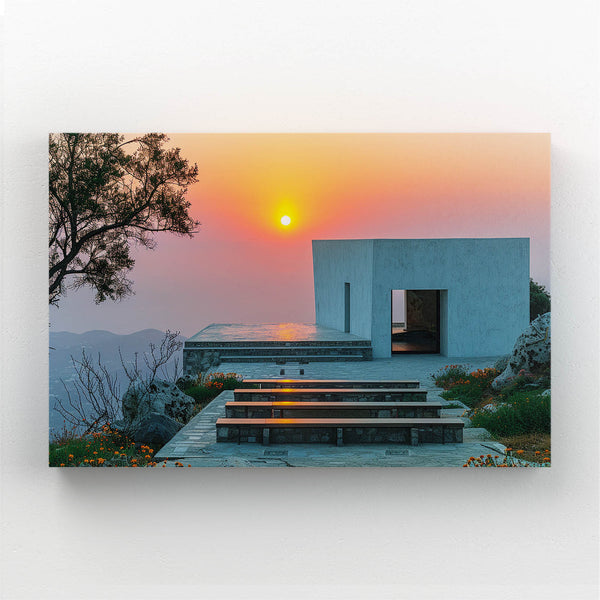 Tableau Coucher de Soleil Terrasse | TableauDecoModerne®