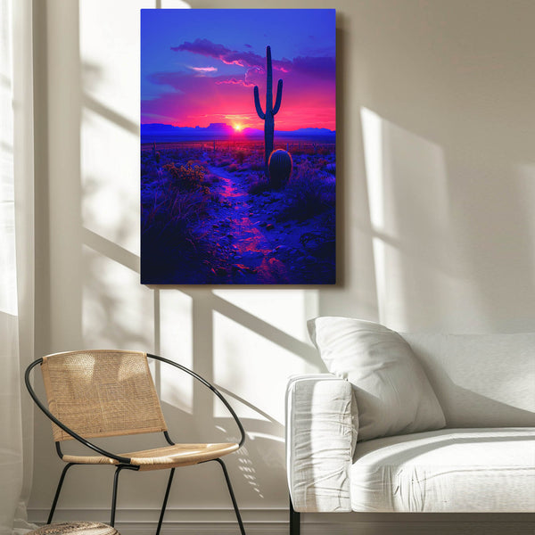 Tableau Désert Coucher de Soleil | TableauDecoModerne®