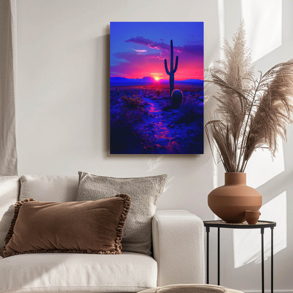 Tableau Désert Coucher de Soleil | TableauDecoModerne®