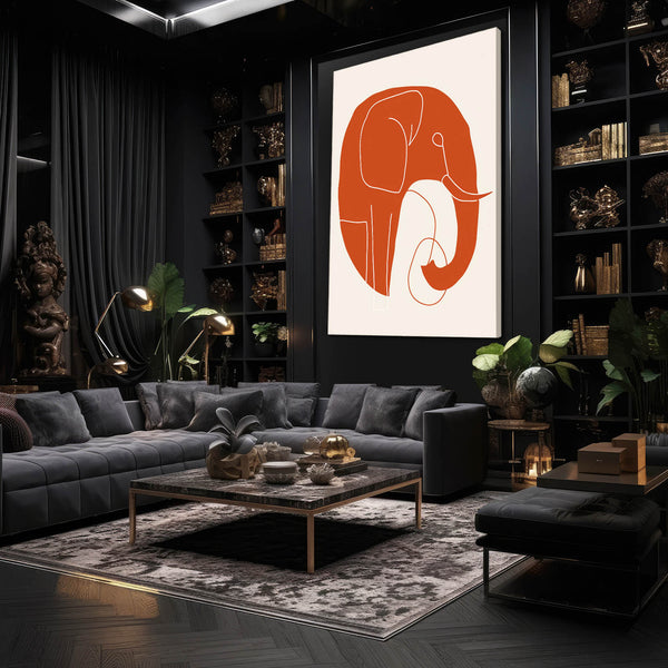 Tableau Elephant Cocktail Scandinave | TableauDecoModerne®