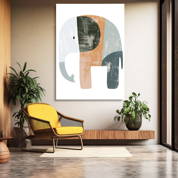 Tableau Elephant Scandinave | TableauDecoModerne®