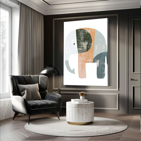 Tableau Elephant Scandinave | TableauDecoModerne®