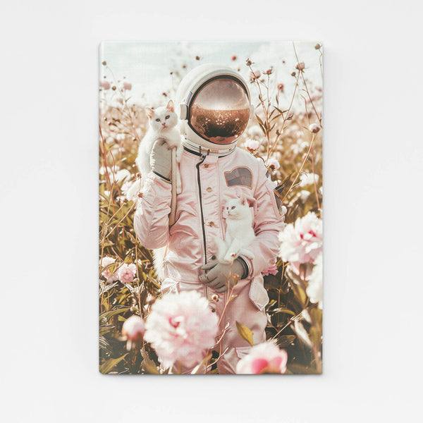 Tableau Espace Astronaute Chat | TableauDecoModerne®