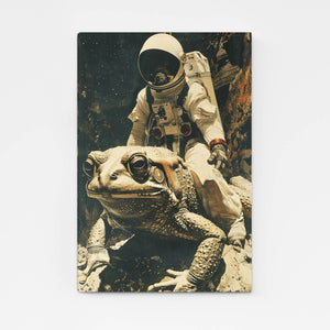 Tableau Espace Astronaute Grenouille | TableauDecoModerne®