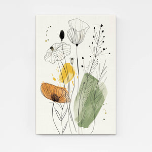 Tableau Fleur Scandinave Deco | TableauDecoModerne®