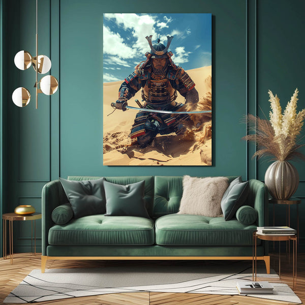 Tableau Japonais Samourai Desert | TableauDecoModerne®