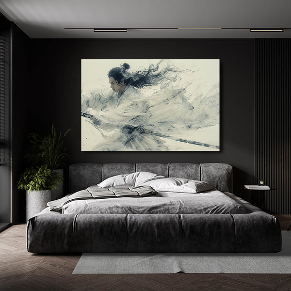 Tableau Japonais Samourai Ethere | TableauDecoModerne®