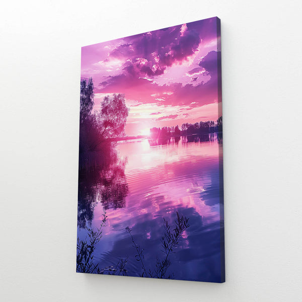 Tableau Lac Coucher de Soleil | TableauDecoModerne®