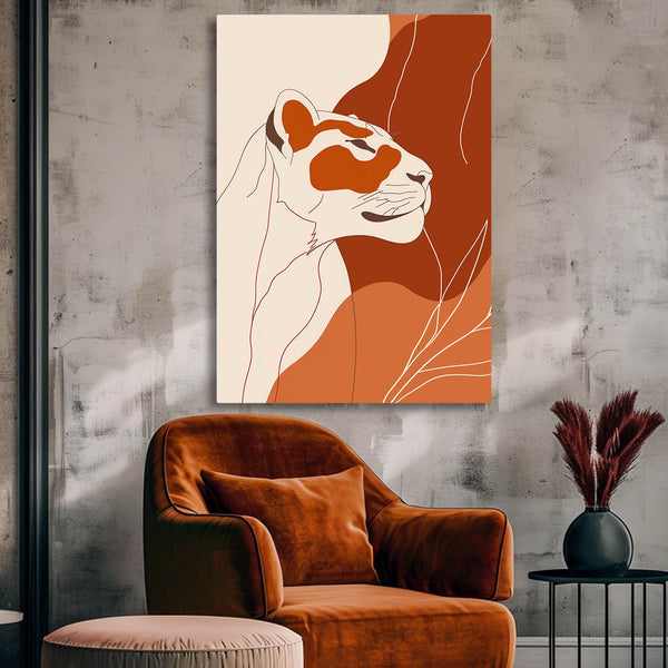 Tableau Lion Scandinave | TableauDecoModerne®