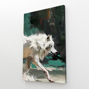 Tableau Loup Blanc | TableauDecoModerne®