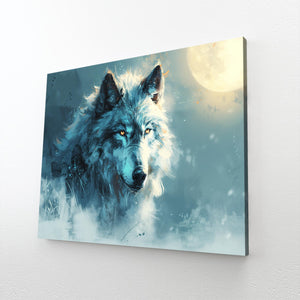 Tableau Loup Clair de Lune | TableauDecoModerne®