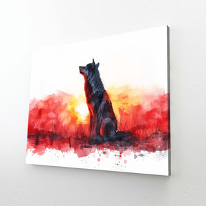 Tableau Loup Coucher | TableauDecoModerne®