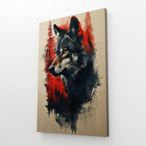 Tableau Loup Éclatant | TableauDecoModerne®