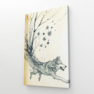 Tableau Loup Envolé | TableauDecoModerne®