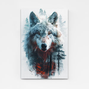 Tableau Loup Éthéré | TableauDecoModerne®