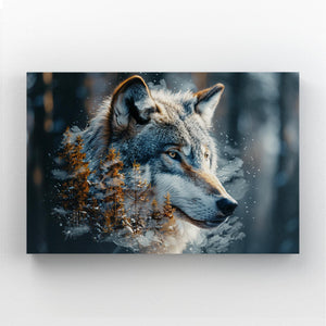 Tableau Loup Forêt | TableauDecoModerne®