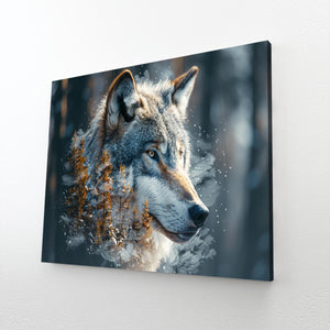 Tableau Loup Forêt | TableauDecoModerne®